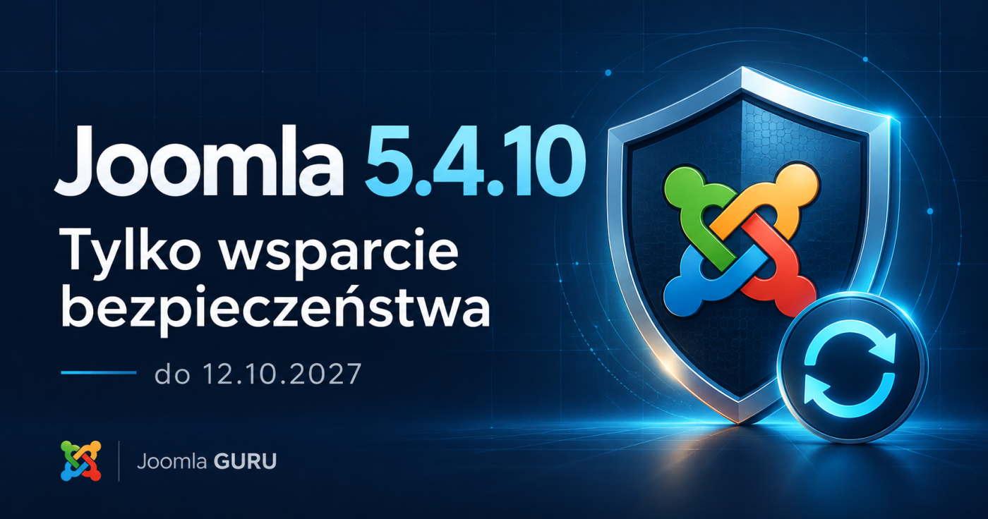 Joomla 5.4.10 i wsparcie bezpieczeństwa do 12 października 2027 roku